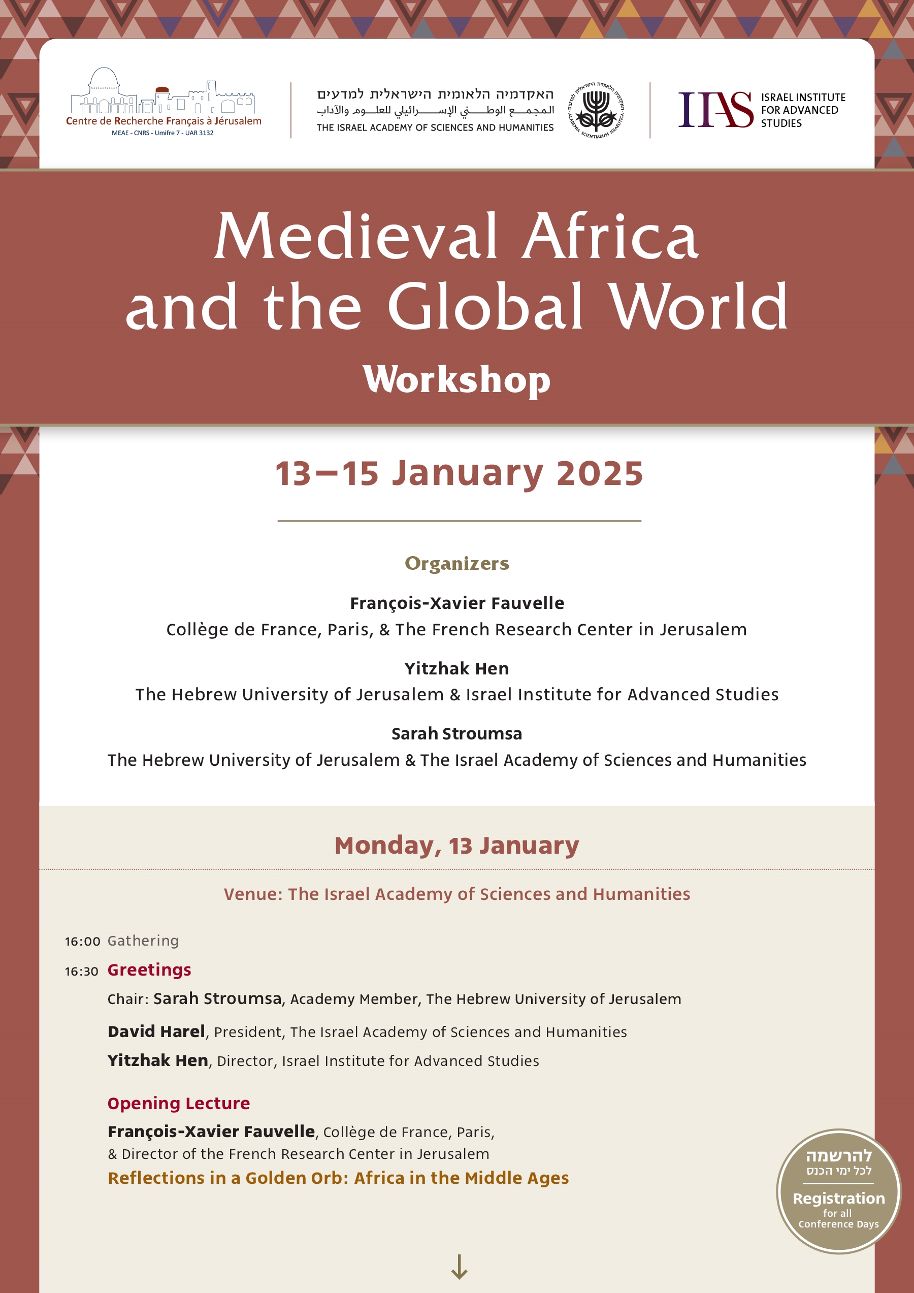 Medieval Africa and the Global World Workshop