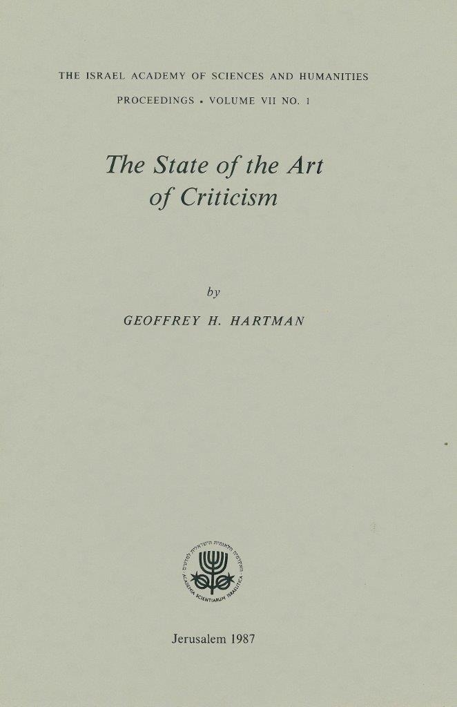 The State of the Art of Criticism