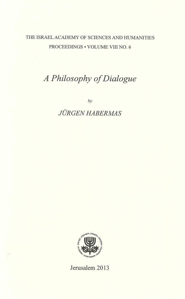 A Philosophy of Dialogue