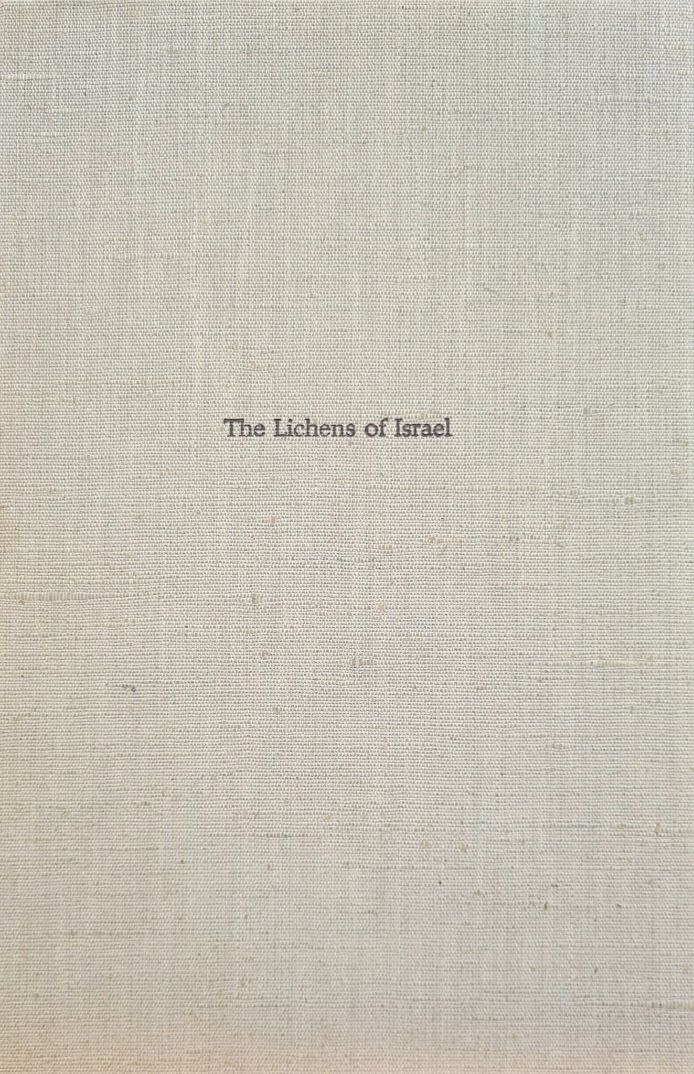 The Lichens of Israel